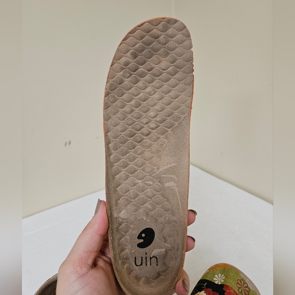 UIN Canvas Toledo Art Sneaker Slip On Travel Shoes Blossom Hana Floral Comfort - Picture 14 of 16